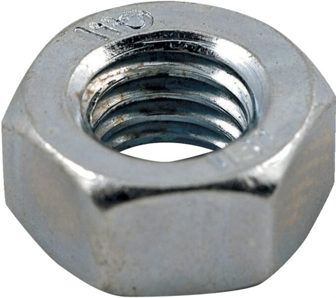 Écrou hexagonal en acier zingué M6 (x 100)