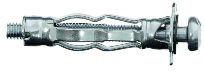 Cheville cloison creuse M4 x 32 mm avec vis tête ronde