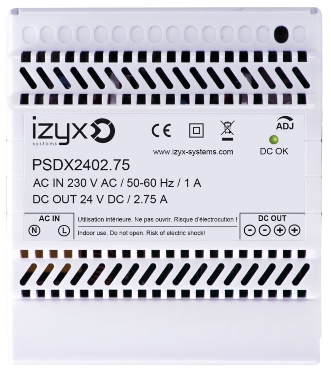 Alimentation Modulaire sur Rail Din 24V/2.75A